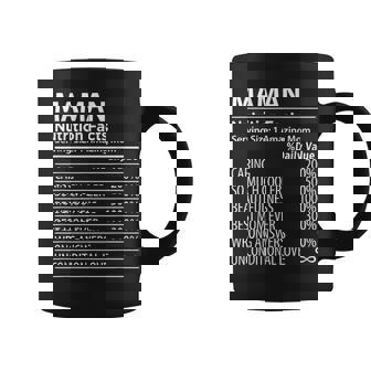 Maman Nutrition Facts French Mom Coffee Mug - Thegiftio
