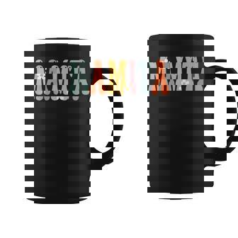 Mamita Retro Groovy Print Mom Cute Grandma Coffee Mug - Monsterry