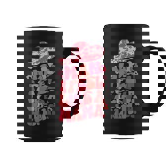 Man I Feel Like A Mama Pink Cowhide Hat Cowgirl Cowboy Coffee Mug - Seseable