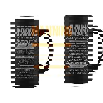 Manning Completely Unexplainable Notices Everything But Won’T Say It Name Coffee Mug - Seseable