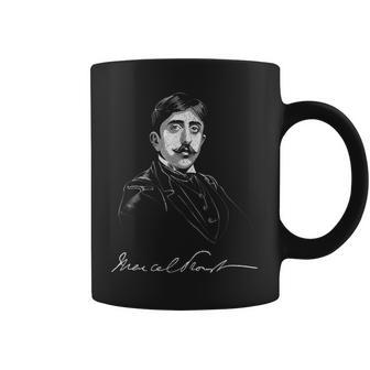 Marcel Proust Con Firma Para Fanáticos De La Literatura Taza de café - Regaloses