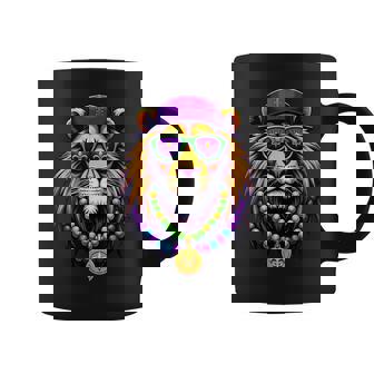 Mardigator Mardi Gras Lion Costume Mardi Gras Coffee Mug - Thegiftio UK