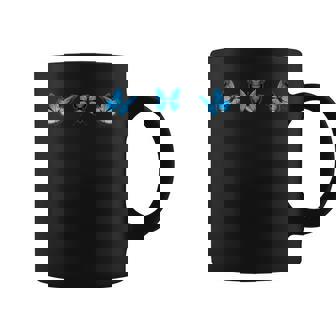 Mariposa Azul Estética Mariposas Azules Adolescente Taza de café - Regaloses