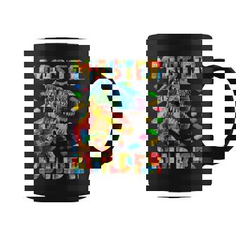 Master Builder Bricks Blocks Play Toys T-Rex Dinosaur Coffee Mug - Thegiftio