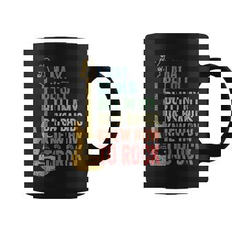 I May Be Old クールバンド レトロギター フェンダー ロックンロール コーヒーマグ - Kawaiitshirt