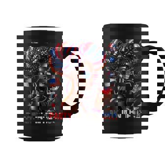 Melanin Afro 4Th Of July Party In The Usa Black Girl Us Flag Coffee Mug - Thegiftio UK