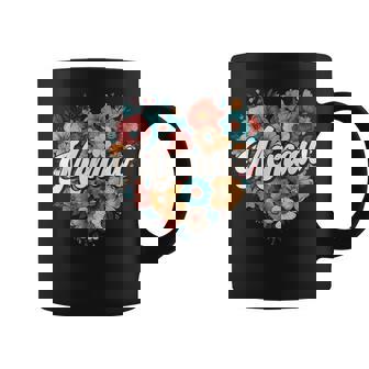 Memaw Floral Heart Flower Mother's Day Vintage Retro Coffee Mug | Mazezy