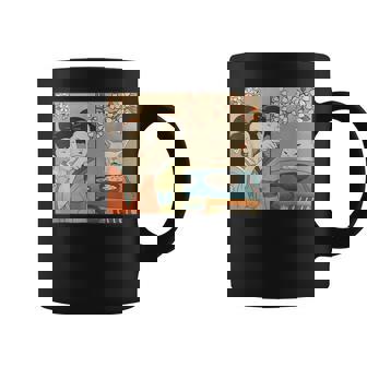 Meme De Gato De Japonesa Divertido Grito Loco Taza de café - Regaloses