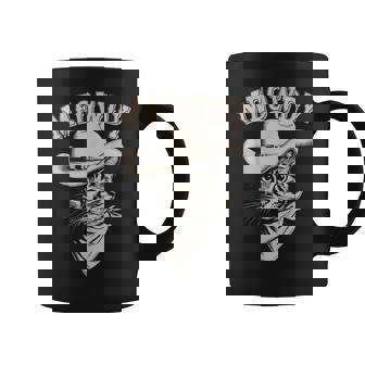Meowdy Cat Cowboy Western Graphic Cat Lady Cat Dad Coffee Mug - Thegiftio