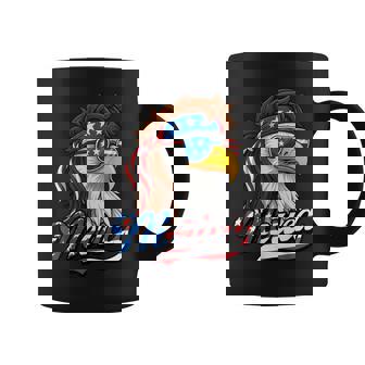 Merica Usa American Flag Bald Eagle 4Th Of July Patriotic Coffee Mug - Monsterry