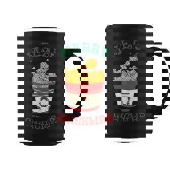 Merry Chickmas フライドチキン 面白い クリスマス フライドチキン コーヒーマグ - Kawaiitshirt