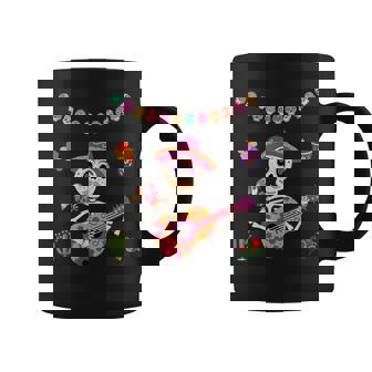 Mignon Dia De Los Muertos Guitare Mexicainequelette Enucre Pour Enfants Tasse - Cadeauxyz