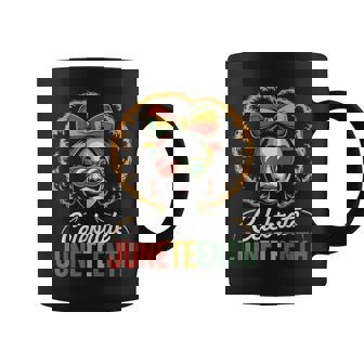 Miss Junenth Freedom Black American African Toddler Girl Coffee Mug | Mazezy