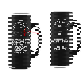 Mom Of 2 Boys Running On Empty Coffee Mug | Mazezy