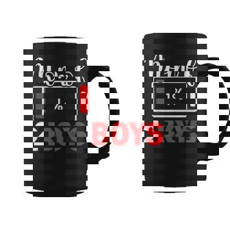 Mom Of 2 Boys From Son To Mom Birthday Women Coffee Mug - Monsterry