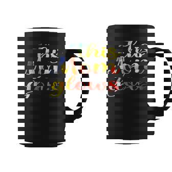 This Mom Glows Happy Mother’S Day Tie-Dye 80S Style Coffee Mug | Mazezy