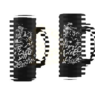 Mom Life Coffee Lover Motherhood I Run On Coffee & Sarcasm Coffee Mug - Monsterry