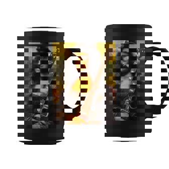 Monalisa Guitarist By Rock N Roll コーヒーマグ - Kawaiitshirt