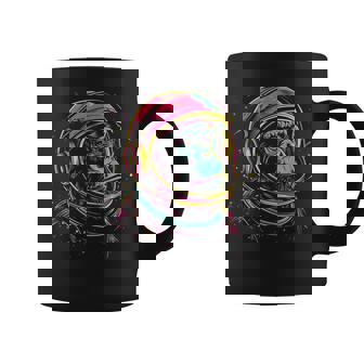 Mono Chimpancé Astronauta Diseño De Neón De Chimpancé Espacial Taza de café - Regaloses