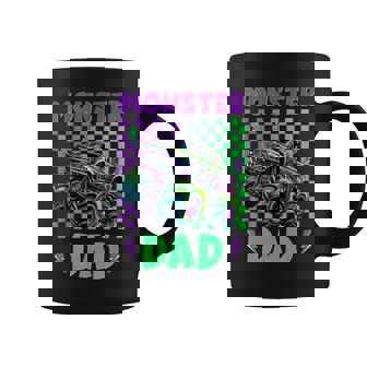 Monster Truck Dad Of Birthday Boy Family Matching Party Coffee Mug - Monsterry