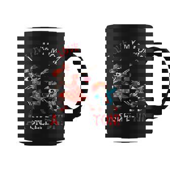 Mother And Son Dabbing Together I Love My Mom A Skeleton Coffee Mug - Monsterry