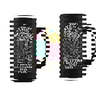 Motherhood Is Kingdom Work Retro Christian Coffee Mug | Mazezy