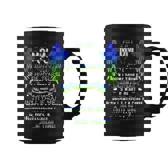 Mother's Day Father's Day For My Mom In Heaven I Hide My Tears When I Say Your Name Small Black Coffee Mug | Mazezy