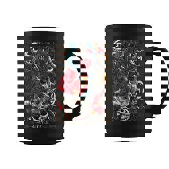 Motif Japonais Tokyo Raijin D'inspiration Asiatique Rétro 80 Tasse - Cadeauxyz