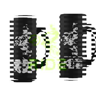 Motociclista Deuelo De Dos Ruedas En Un Paseo En Moto Enduro Manga Larga Taza de café - Regaloses