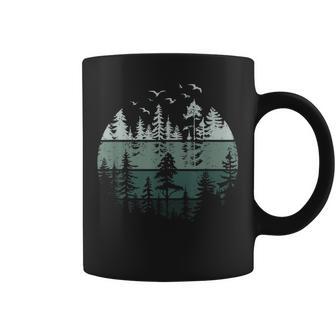 Mountain Nature Forest Outdoor Vintage Forest Trees Wildlife Nature Coffee Mug - Thegiftio