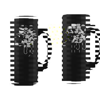 Mouton Laineombre Avec Margueritestyle Ferme Tasse - Cadeauxyz