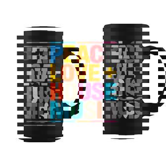 Musique Peace Love House Tasse - Cadeauxyz