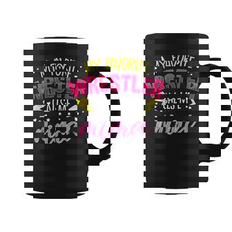 My Favorite Wrestler Calls Me Mima マッチングファミリーパーティー コーヒーマグ - Kawaiitshirt