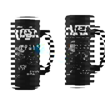 Nasa アルテミスミッション探査記章ワームロゴ コーヒーマグ - Kawaiitshirt