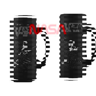 Nasaの宇宙飛行士の掃除機の星のワームのロゴが面白い コーヒーマグ - Kawaiitshirt