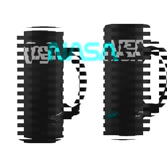 Nasaワームと記章のロゴ コーヒーマグ - Kawaiitshirt