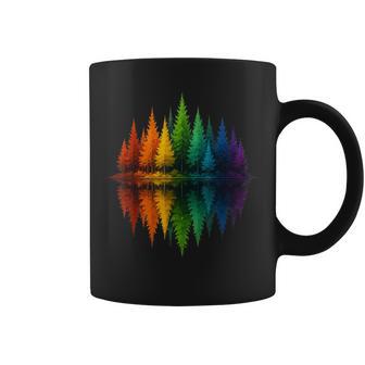 Nature Trees Reflection Outdoor Wildlife Forest Adventure Coffee Mug - Monsterry