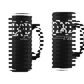 New Dad Est 2025 First Fathers Day 2025 Promoted To Daddy Coffee Mug - Thegiftio