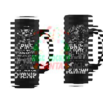 Be Nice To The Disc Jockeyanta Dj Disc Jockey Christmas コーヒーマグ - Kawaiitshirt