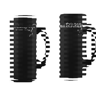 No Fishing Today Sad Stick Man Angling Joke Coffee Mug | Mazezy