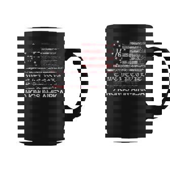 No Kings In America Us Flag Vintage Coffee Mug - Thegiftio