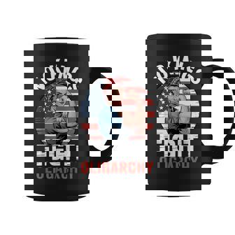 No Kings Fight Oligarchy Coffee Mug - Monsterry