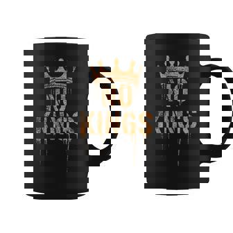 No Kings Anti-Establishment Grunge Political Coffee Mug | Mazezy