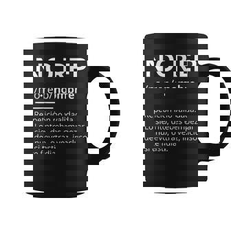No Rep Definición Entrenamiento Fitness Gimnasio Regalo Taza de café - Regaloses