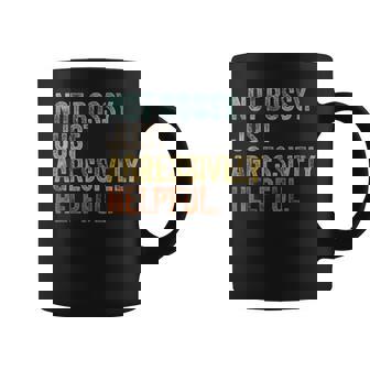 Not Bossy Just Aggressively Helpful Mother Humor Coffee Mug | Mazezy