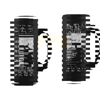I Do Not Think Therefore I Do Not Am Japanese Cat Meme Coffee Mug | Mazezy