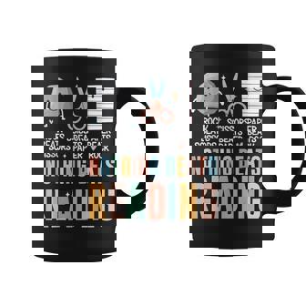 Nothing Beats Reading Rock Paper Scissors Books Lover Coffee Mug - Thegiftio