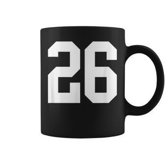 Numéro 26 Style Sportif Blanc Tasse - Cadeauxyz