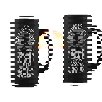 Nuncaubestimes A Un Hombre Con Djkills Dj In Mangas Taza de café - Regaloses