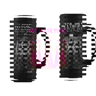 In October We Wear Pink Witch Halloween Breast Cancer Women Coffee Mug | Mazezy